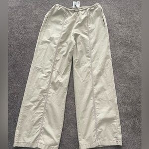 Zara parachute tan pants